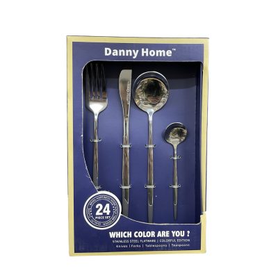 ست قاشق و چنگال استیل دنی هوم (DannyHome) 24 پارچه