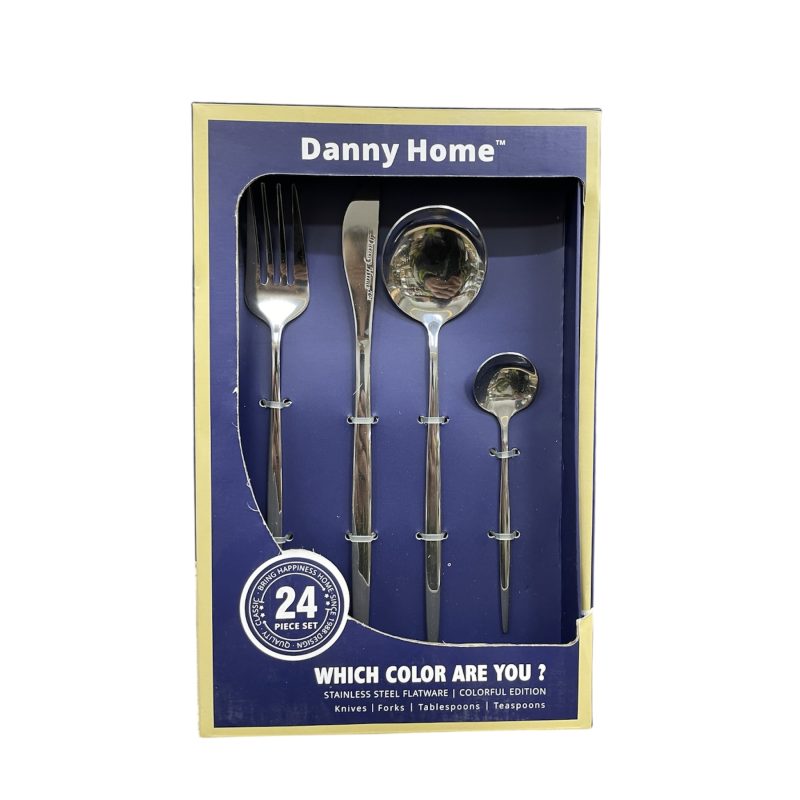 ست قاشق و چنگال استیل دنی هوم (DannyHome) 24 پارچه