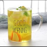 لیوان پیرکس گود مورنینگ استوانه‌ای (Good Morning)