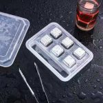 یخ استیل 6 عددی با انبر وارداتی
