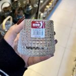 نیم لیوان کریستال چرخشی طرح مشبک برند دلی (Deliglass) - بسته 6 عددی