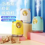 دستگاه بخور سرد و چراغ خواب ببری فضانورد 300 میلیلیتر - H₂O Humidifier Mouse Air