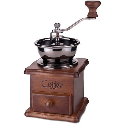آسیاب قهوه دستی چوبی قدیمی مدل CAFE