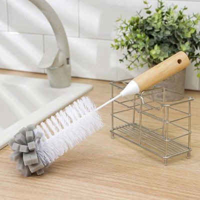 فرچه شستشو داخل ظروف دسته چوبی مدل WS-010