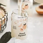 لیوان پیرکس بدون دسته طرح هلو