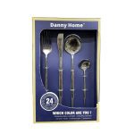 ست قاشق و چنگال استیل دنی هوم (DannyHome) 24 پارچه