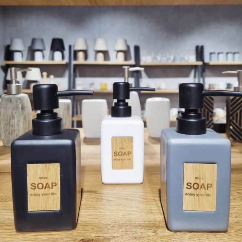 جا مایع سرامیکی بامبو Relax Soap