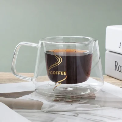 ماگ دو جداره کافی COFFEE