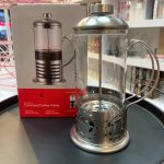 فرنچ پرس 350 میل استیل وارداتی طرح کافی