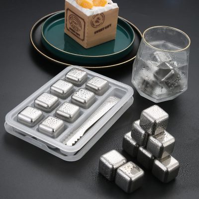 یخ استیل 8 عددی با انبر وارداتی