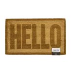 پادری نارگیلی برجسته ورودی DOOR Mat طرح Hello
