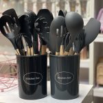 ست کفگیر و ملاقه ۱۲ پارچه سیلیکونی