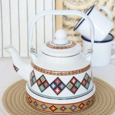 کتری لعابی 2.5 لیتر طرح سنتی