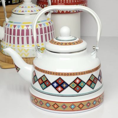 کتری لعابی ۱.۷ لیتر طرح سنتی