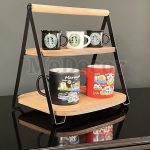 استند ۲ طبقه چوبی تاشو Me Decor طرح ایکیا
