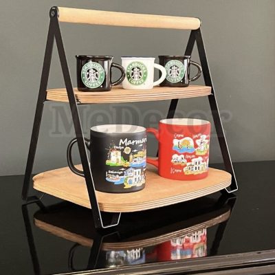 استند ۲ طبقه چوبی تاشو Me Decor طرح ایکیا