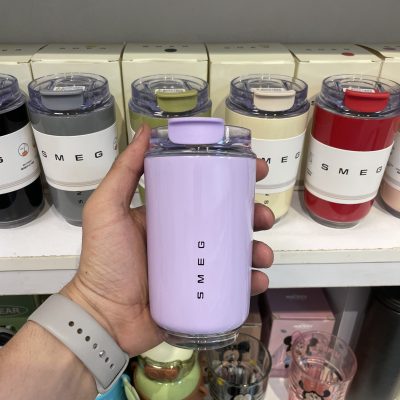 تراول ماگ اسمگ smeg مدل Wall Mug ظرفیت ۲۴۰ میلی‌لیتر بنفش یاسی