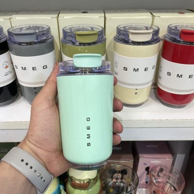 تراول ماگ اسمگ SMEG مدل Wall Mug ظرفیت ۲۴۰ میلی‌لیتر سبز نعنایی