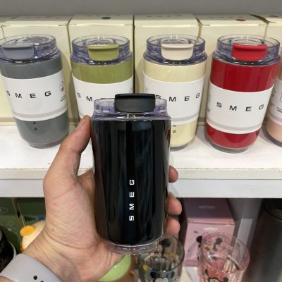 تراول ماگ اسمگ SMEG مدل Wall Mug ظرفیت ۲۴۰ میلی‌لیتر مشکی