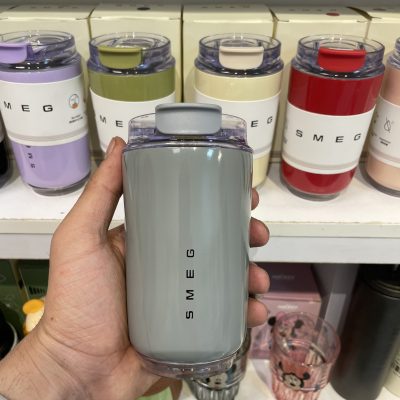 تراول ماگ اسمگ SMEG مدل Wall Mug ظرفیت ۲۴۰ میلی‌لیتر طوسی