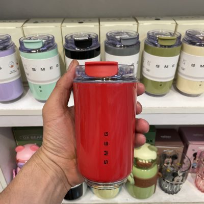 تراول ماگ اسمگ SMEG مدل Wall Mug ظرفیت ۲۴۰ میلی‌لیتر قرمز