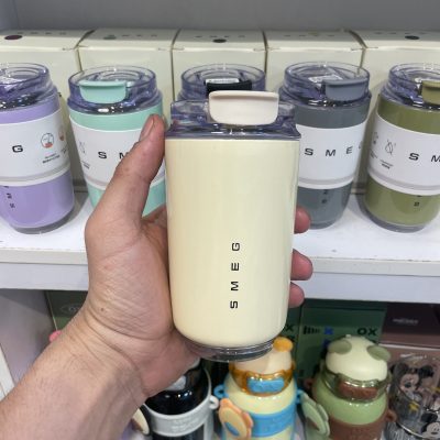 تراول ماگ اسمگ SMEG مدل Wall Mug ظرفیت ۲۴۰ میلی‌لیتر کرم