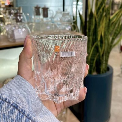 نیم لیوان طرح سنگ یخی DELI GLASS دلی گلس | ست ۶ عددی وارداتی