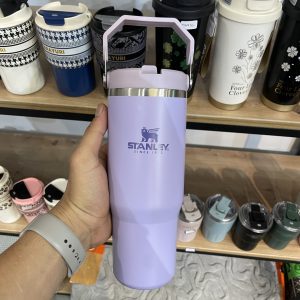 ماگ استنلی مدل Iceflow Flip Straw Tumbler گنجایش 0.88 لیتر – رنگ یاسی