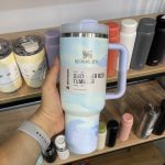 تراول ماگ تامبلر استنلی Quencher H2.O آبی آبرنگی
