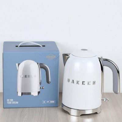 کتری برقی UAKEEN مدل ZL طرح اسمگ سفید