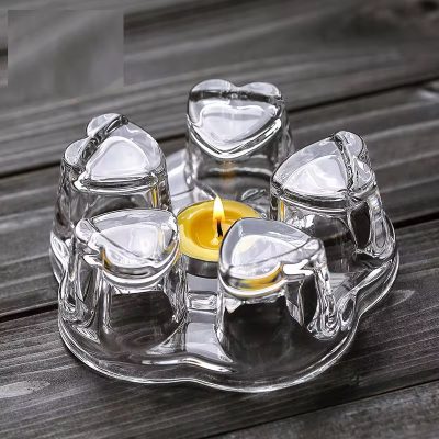 وارمر قوری قلبی شیشه‌ای شفاف وارداتی