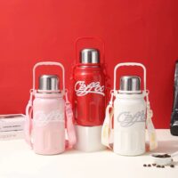 فلاسک مدل Coffee cup طرح کوکا کولا | گنجایش 800 میلی‌لیتر