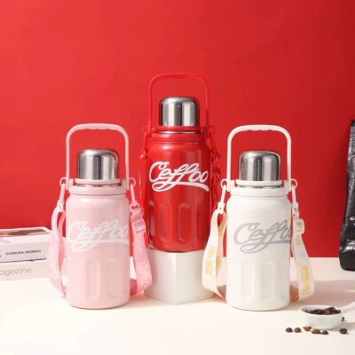 فلاسک مدل Coffee cup طرح کوکا کولا | گنجایش 800 میلی‌لیتر