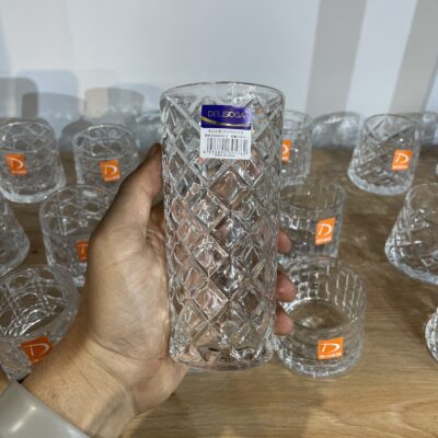 لیوان بلند دِلی طرح فارسل – ست ۶ عددی Deli Glass