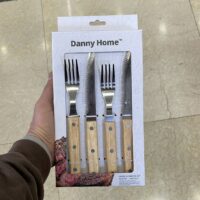 ست چنگال و چاقو استیک دنی هوم Danny Home | دسته چوبی