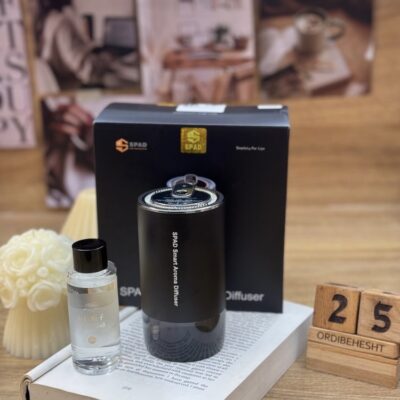 خوشبوکننده خودرو اسپاد مدل JK-573 | رایحه Gardenia Tea + پروجکشن ستاره + نور ۷ رنگ
