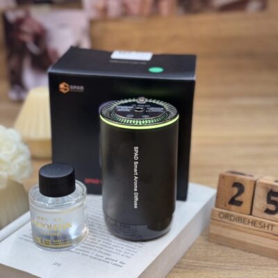 خوشبوکننده خودرو اسپاد مدل JK-577 | رایحه Gardenia Tea + پروجکشن ستاره + نور ۷ رنگ
