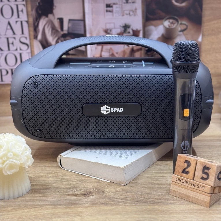 اسپیکر بلوتوثی قابل حمل اسپاد مدل SP-330 | همراه با میکروفون گارانتی دار اسپیکر بلوتوثی قابل حمل اسپاد مدل SP-330 | همراه با میکروفون گارانتی دار