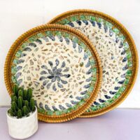 سینی دکوراتیو راتان طبیعی
