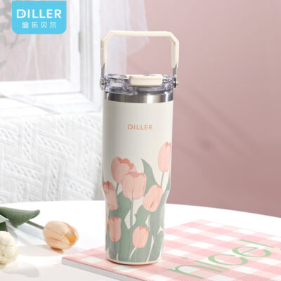 تراول ماگ دیلر ۹۵۰ میل | مناسب نوشیدنی گرم و سرد | DILLER Vacuum Insulated Water Bottle