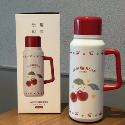 فلاسک دیلر گیلاسی 1500 میل Diller طرح Jam&Bear