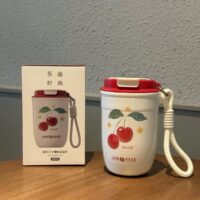 تراول ماگ دیلر گیلاس ۴۰۰ میل Jam Bear | ماگ آسان‌نوش استیل DILLER اورجینال