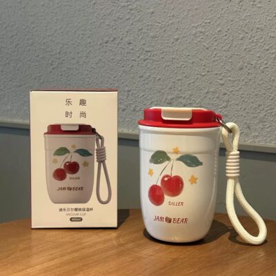 تراول ماگ دیلر گیلاس ۴۰۰ میل Jam Bear | ماگ آسان‌نوش استیل DILLER اورجینال