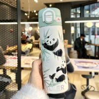 فلاسک دیلر دو حالته درب قفل دار ۴۲۰ میل | 420ml Diller Panda Insulated Water Bottle