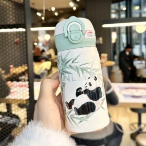 تراول ماگ قفلی دوحالته ۲۸۰ میل پاندا دیلر | DILLER 280ml Panda With Bamboo