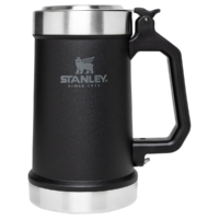 لیوان آبجو دربازکن‌دار درب‌دار استنلی مدل کلاسیک مشکی اورجینال | Classic Bottle Opener Beer Stein