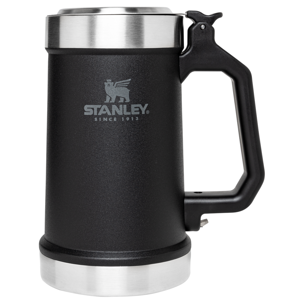 لیوان آبجو دربازکندار دربدار استنلی مدل کلاسیک مشکی اورجینال | Classic Bottle Opener Beer Stein لیوان آبجو دربازکندار دربدار استنلی مدل کلاسیک مشکی اورجینال | Classic Bottle Opener Beer Stein