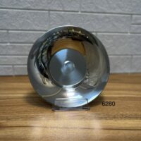 بشقاب استیل کرومی سایز ۲۲ سانت (کد ۶۲۸۰)